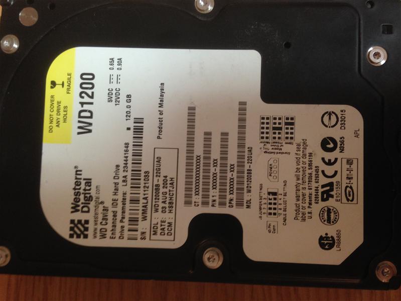 WD1200BB-22GUA0 - 03-Aug-2004 - WD-WMALA1121033 - photo-1