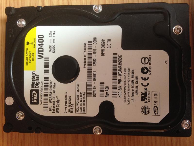 WD400BB-75JHA0 - 05-Jan-2005 - WD-WCAMA1925307 - photo-1