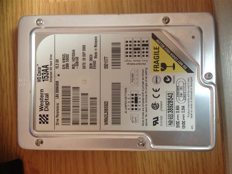 WD153AA-53BAA0 - 20-Sep-2000 - WD-WMA2L2865502 - photo-1