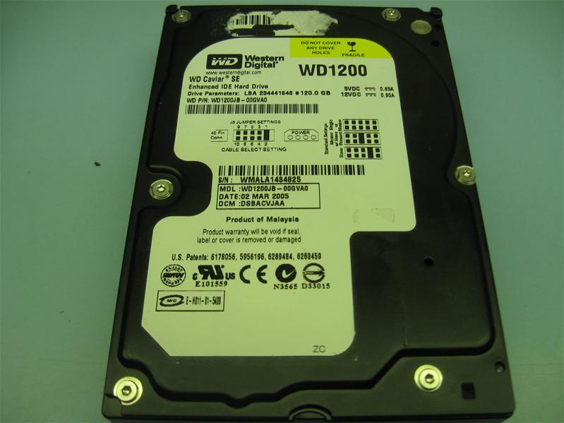 WD1200JB-00GVA0 - 02-Mar-2005 - WD-WMALA1434825 - photo-1