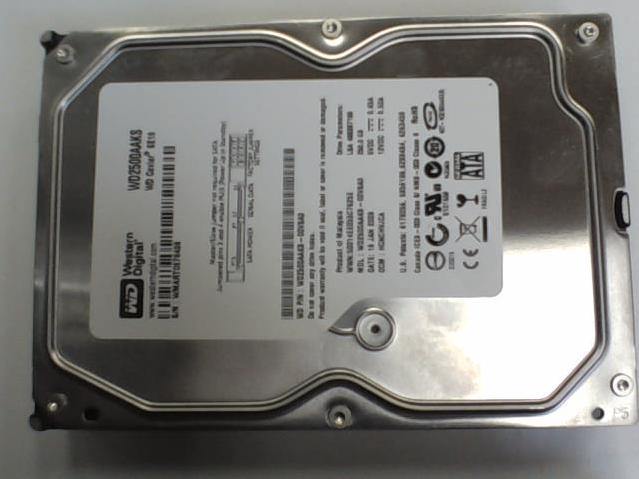 WD2500AAKS-00VSA0 - 16-Jan-2008 - WD-WMART0678498 - photo-1