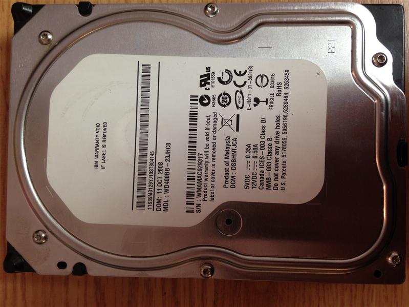 WD400BB-23JHC0 - 11-Oct-2008 - WD-WMAMAC929317 - photo-1