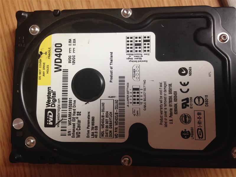 WD400JB-00JJA0 - 25-Oct-2004 - WD-WCAMA1352891 - photo-1
