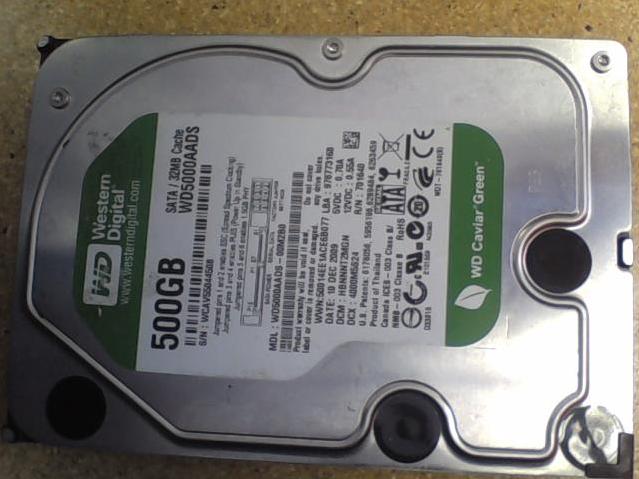 WD5000AADS-00M2B0 - 10-Dec-2009 - WD-WCAV55044508 - photo-1