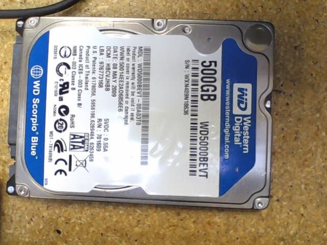 WD5000BEVT-00A03T0 - 08-May-2009 - WD-WXN409N18636 - photo-1