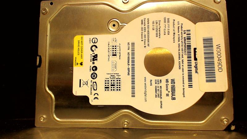 WD1600AAJB-00PVA0 - 22-Oct-2007 - WD-WMAP99592417 - photo-1
