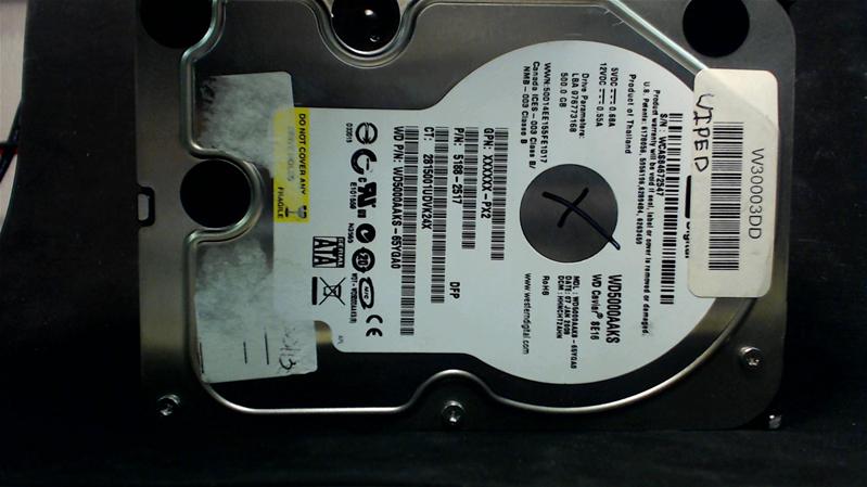 WD5000AAKS-65YGA0 - 07-Jan-2008 - WD-WCAS84672547 - photo-1