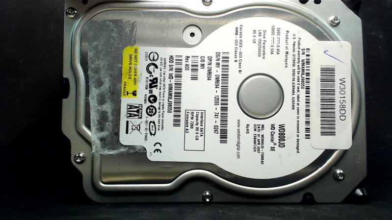 WD800JD-75MSA3 - 30-Mar-2007 - WD-WMAM9LJ98050 - photo-1