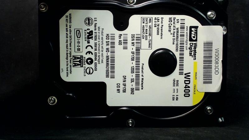 WD400BD-75JMA0 - 21-Apr-2005 - WD-WMAMA3160090 - photo-1