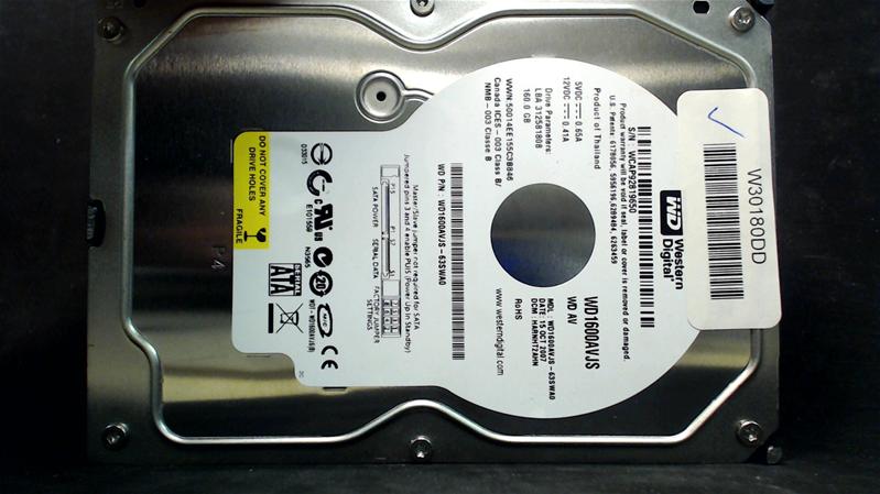 WD1600AVJS-63SWA0 - 15-Oct-2007 - WD-WCAP92819650 - photo-2