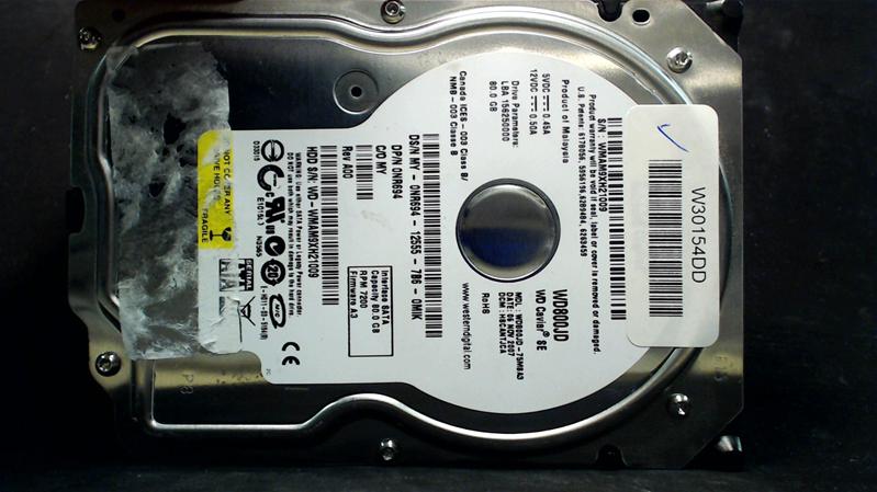WD800JD-75MSA3 - 06-Nov-2007 - WD-WMAM9XH21009 - photo-1