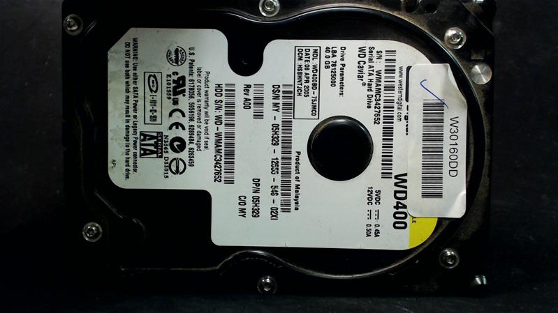 WD400BD-75JMC0 - 08-Apr-2005 - WD-WMAMC3427652 - photo-1