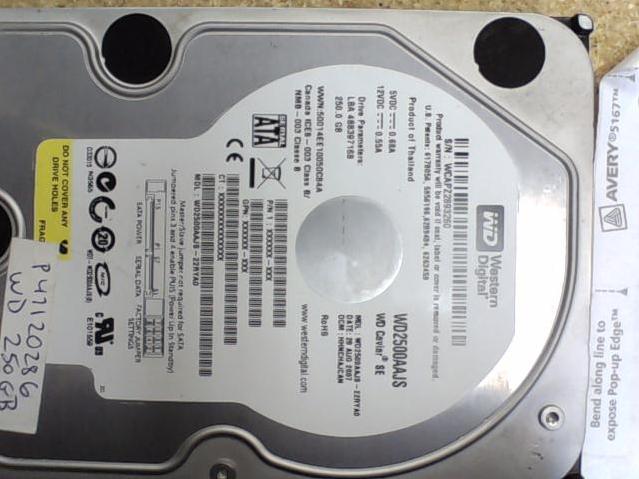 WD2500AAJS-22RYA0 - 27-Aug-2007 - WD-WCAPZ2893260 - photo-1