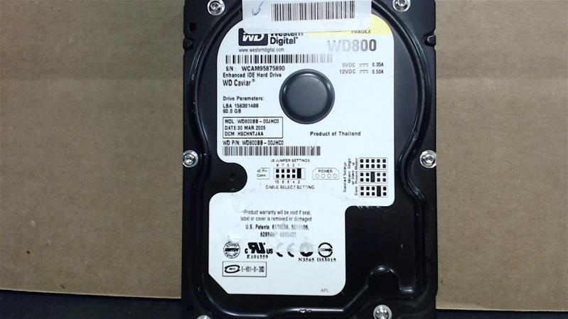 WD800BB-00JHC0 - 30-Mar-2005 - WD-WCAM95875890 - photo-1