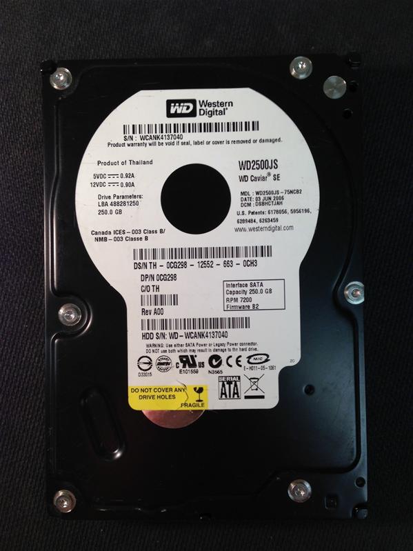 WD2500JS-75NCB2 -  - WD-WCANK4137040 - photo-1