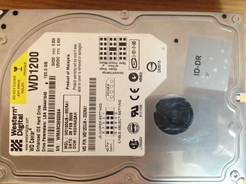 WD1200JB-00CRA1 - 28-Feb-2003 - WD-WMA8C3692384 - photo-1